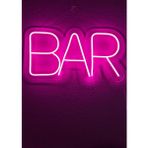 Light LED Bar Yazili Neon LED Işikli Tabela - 34X20 - Amber