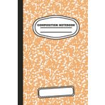 Light Orange Composition Notebook | 75 Wide Ruled + 75 Graph Pages | 6 x 9 Inches: Matte finish