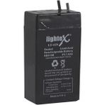 Lightex Kuru Akü 4V 1,0A 3,5x6,2x2 cm Lightex LT-41N - 4V 1 Ah Akü Kuru Tip Bakımsız Işıldak Aküsü Fener Aküsü 4 Volt 1 Amper Akü 4V 1AH Akü Bakımsız - Standart