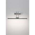 Lighting Art Store Pilli Aplik Tablo Aydınlatma Ayna Üstü Aplik Dekoratif Aydınlatma Kumandalı 3000K Gün Işığı 35CM - Krom - Gün Işığı