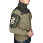 LIGHTINGHM Askeri Erkek Haki Tactical Softshell Polar Fermuarlı Mont Ceket