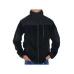 LIGHTINGHM Erkek Siyah Tactical Softshell Polar Fermuarlı Mont Ceket