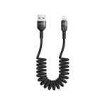 Lightning Spiral Ledli Örgü Kablo 1.8m 2a Siyah