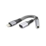 Lıghtnıng To Type-C + 3.5 Mm F Kablo Siyah Gj-012