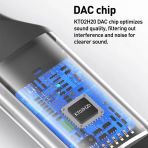 Lightning Type-C Usb Girişli 3.5Mm Hi-Fi Ses Dönüştürücü Adaptör | Dac Çipli Harici Ses Kartı | Kulaklık Mikrofon Destekli | Yayın Vlog Pc