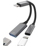 Lightning USB şarj cihazı OTG jak kablosu, Apple iPhone 14 13 12 11 Pro Max için, iPad Air Stick fare, kart okuyucu, aksesuar, kart okuyucu, fotoğraf şarj cihazı, ayırıcı