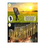 LightSpace Solar Meteor Fonksiyonlu 288 Led 4 Mt. 8 Çubuk Günışığı Meteor Işık Dizeleri