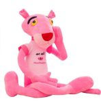 Lignetech Pembe Panter Peluş Oyuncak Bebek Bez Bebek Sevimli Darang Yaramaz Panter Bebek Yastık Kız (Yurt Dışından) - Beyaz - Pembe