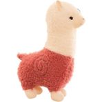 Lignetech Sevimli Alpaka Bebek Simülasyon Peluş Oyuncak Yastık Çocuğun Uyuyan Bez Bebek (Yurt Dışından) - 3 - Beyaz - Turuncu