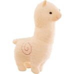 Lignetech Sevimli Alpaka Bebek Simülasyon Peluş Oyuncak Yastık Çocuğun Uyuyan Bez Bebek (Yurt Dışından) - Beyaz - Gümüş