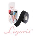 Ligorix Kinesio Tape Siyah 5 cm 5 mt Sporcu Bandı