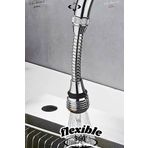 LİGROUND Flexible 360 Esnek Spiral Hortumlu Batarya Ucu Başlığı 2 Farklı Mod Fonksiyonlu Musluk Başlığı