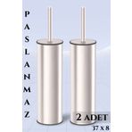 LİGROUND Ikili Paslanmaz Metal Akıllı Klozet-temizlik Fırçası Set