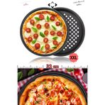 LİGROUND XXL Büyük Boy Yanmaz Yapışmaz Karbon Çelik Pizza Tepsisi Fırın Lahmacun Tepsisi Quality A