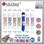 Ligth Gastro Lg Chem 7 Filtre 14 Aşamalı Su Arıtma Cihazı Filtre Seti beyaz