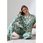Likapa Likapashop Viskon Uzun Kol Pijama Takımı - Mint - 2XL