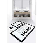 Like Home 2'li Set Banyo Halısı Paspas Seti Djtbanyo - Siyah