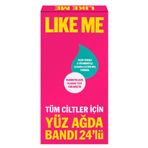 Like Me Tüm Ciltler İçin 24'lü Yüz Ağda Bandı