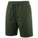 Likralı Büyük Beden 120-157 Kilo Arası İçin Uygun Bedenli Erkek Bağcıklı Gabardin Şort (HAKİ, 6XL)