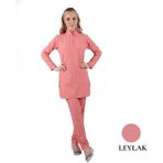 Likralı Doktor & Hemşire Forması Cerrahi Takım Siyah | Brl Tesettür Panda Flex - Leylak