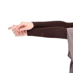 Likralı Kaymayan Sporcu ve Tesettür Kurtarıcı Kolluk - 1 Çift, Kahverengi, Standart