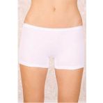 Likralı Süprem Bayan Boxer Short Beyaz 2100B