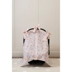 Lil Bug %100 Pamuk Muslin Puset Örtüsü – Büyülü Bahçe Koleksiyonu - Kirpi Desen 110x70 cm Fiyonklu
