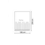 Lila Banyo Duş Perdesi-180x200 Cm Yeşim Desen Küvet Perdesi Tek Kanat Perde