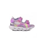 Lila Cırtlı Hafif Kız Çocuk Sandalet BNI-10113 P