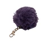Lila Renk Peluş Ponpon Anahtarlık 974