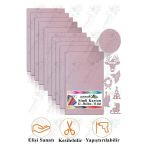Lila Simli Karton A3 30x40 cm 10 lu 1 Paket Simli Fon Kartonu Parıltılı Kağıt Anasınıfı Kreş Etkinlik Proje