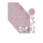 Lila Simli Karton A4 20x30 cm 10 lu 1 Paket Simli Fon Kartonu Parıltılı Kağıt Anasınıfı Kreş Etkinlik Proje