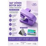 Lila Zımba Makinesi 24/6 1 Adet Fixpoint P-4550 Pastel Renkler Büyük Zımba Makinası Ve Teli 20 25 Sayfa Dereceli Ofis