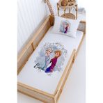 Lilabio %100 Pamuk İsme Özel Montessori Yatak Pike Seti 100x200 Elsa Anna Parıltı
