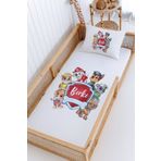 Lilabio %100 Pamuk İsme Özel Montessori Yatak Pike Seti 100x200 Paw Patrol