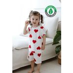 Lilabio %100 Pamuk Kalpli Bebek Ve Çocuk Şortlu Pijama Takımı