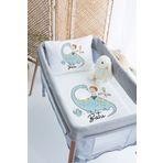Lilabio %100 Pamuk Saten İsme Özel 70x120 Park Yatak Nevresim Seti Dinozor