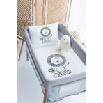 Lilabio (1238)%100 Pamuk Isme Özel 70x120 Park Yatak Nevresim Takımı Beyaz 70 x 120