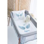 Lilabio (1276)%100 Pamuk Isme Özel 70x120 Park Yatak Nevresim Takımı Beyaz 70 x 120