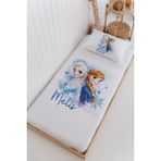 Lilabio İsme Özel %100 Pamuk Bebek Ve Çocuk Tek Kişilik 165 X 225 Cm Pike Takımı-Elsa ve Anna