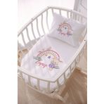 Lilabio İsme Özel 70x120 Park Yatak Ve Anne Yanı Pike Seti Tavşan