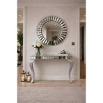 LİLACAM DESİGN Glance Lüks Aynalı Dresuar Takımı - Antre Konsolu (110x90x40 cm) GÜMÜŞ