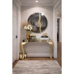 LİLACAM DESİGN Glance Lüks Aynalı Dresuar Takımı - Antre Konsolu (110x90x40 cm)GOLD