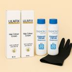 Lıl'afıx 2’li 3/22 Patlıcan Moru Profesyonel Saç Boya Kremi 60 ml + 2'li %6 (20)Oksidan Krem Seti