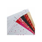 LilaHediyelikEşya 10 Adet 30x45 Cm Metalize Bantlı Hediye Poşeti , Metalize Hediye Paketi