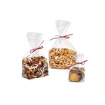 LilaHediyelikEşya 13x28 Cm Şeffaf Jelatin Poşet 100 Adet Pasta Kurabiye Şeker Aksesuar Poşeti Bantsız Torba 13*28