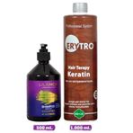 Lilamor Tuzsuz At Kuyruğu 500 ml ve Erytro Keratin 1000 ml Şampuan