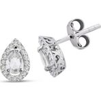 Lilarote Pırlanta 0.35 ct Pırlantalı Damla Küpe