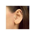 Lilarote Pırlanta Altın Lotus Tragus Küpe