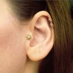 Lilarote Pırlanta Gemi Dümeni Tragus Küpe